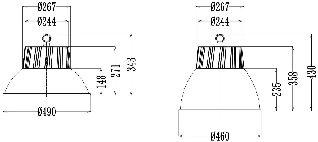 Advanced UFO LED High Bay Light with Optional Motion Sensor, 180lm/W, 5-Year