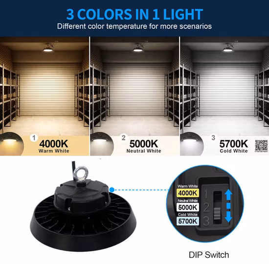 CCT Выбираемый светодиод UFO High Bay/ Highbay Light100W 150W 200W 240W