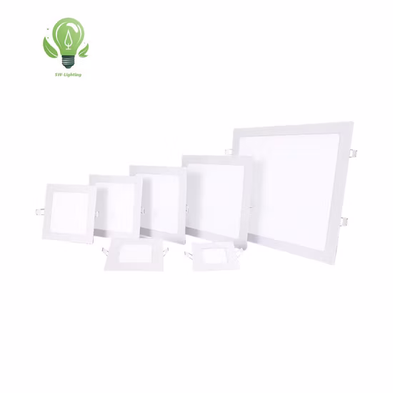 Простая и современная тонкая плоская панель 24 Вт для внутреннего использования со светодиодной панелью